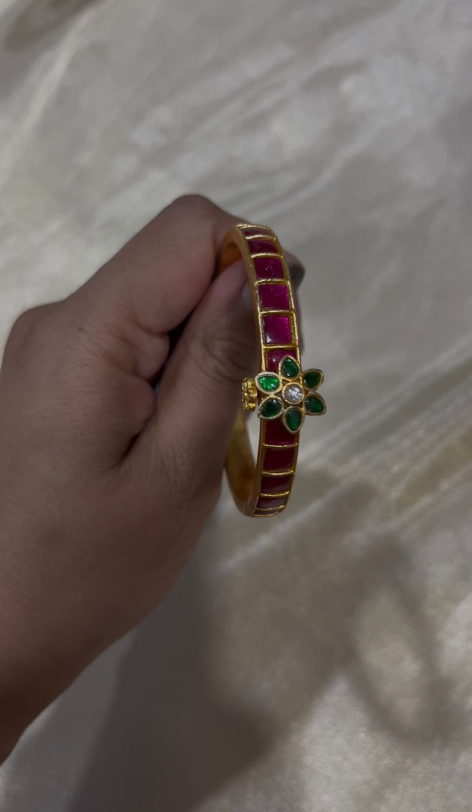 Jadau Kundan screw type Bracelet
