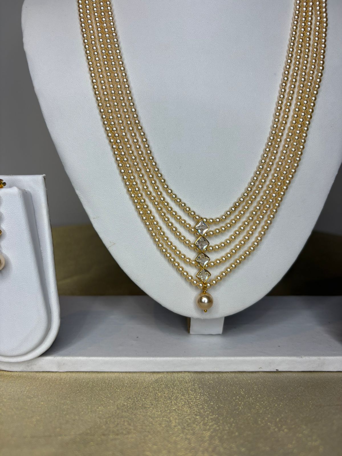 Real Pearls Haram Set with Earrings