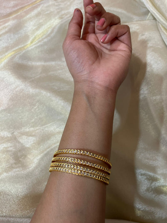 Diamond replica bangles