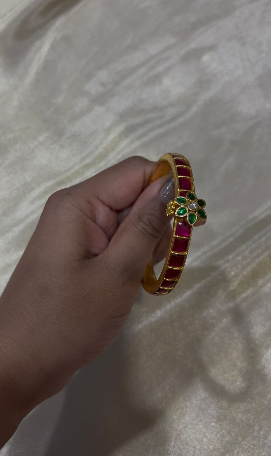 Jadau Kundan screw type Bracelet