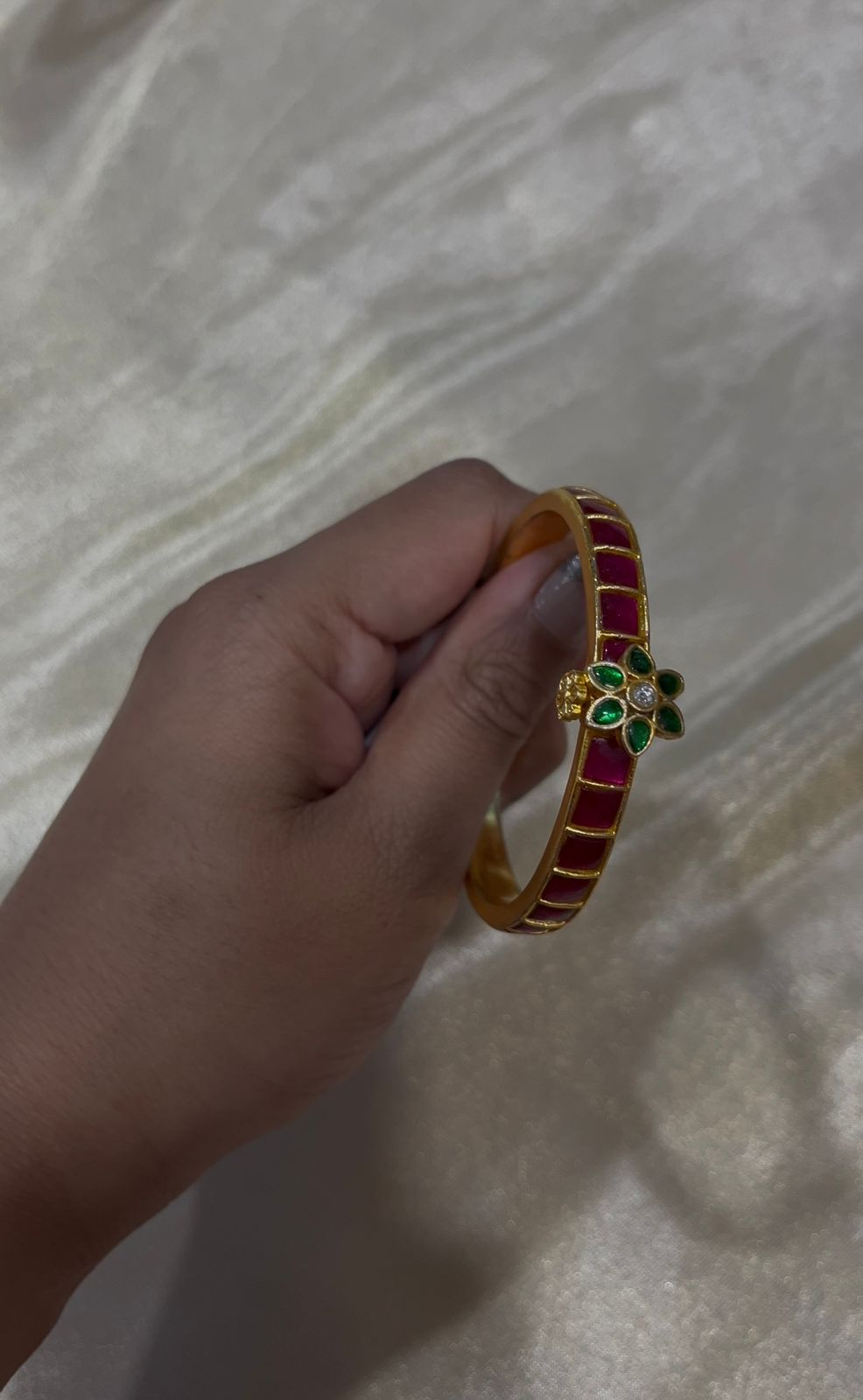 Jadau Kundan screw type Bracelet