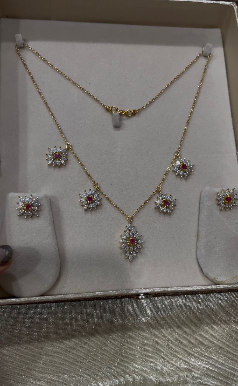 Gold replica Neckset with Earrings