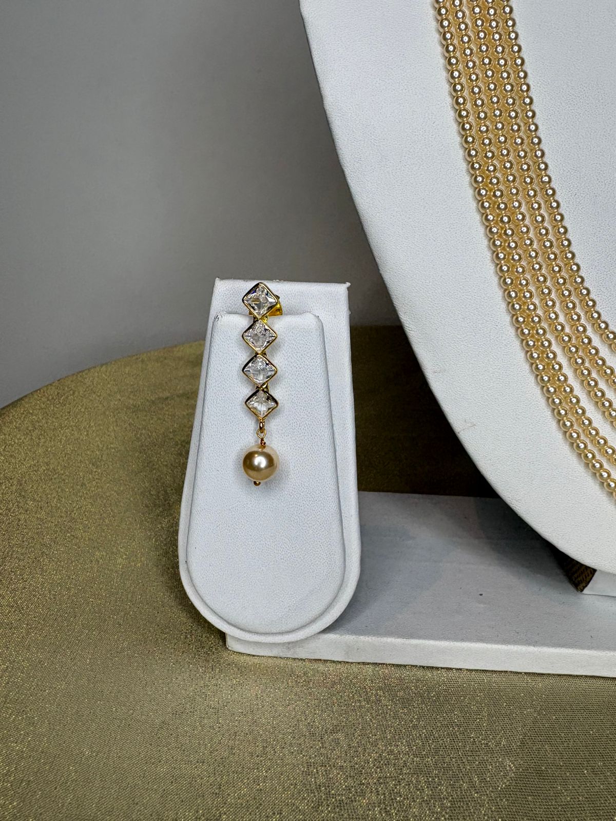 Real Pearls Haram Set with Earrings