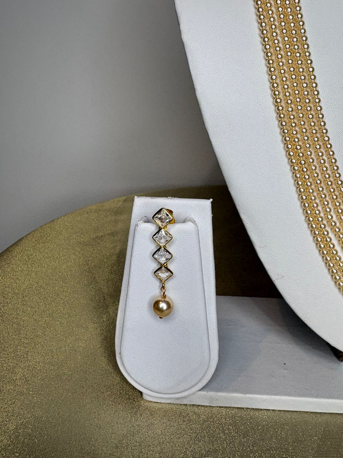 Real Pearls Haram Set with Earrings